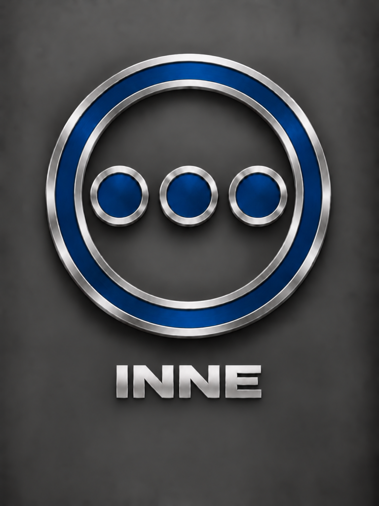 centered metallic inne label